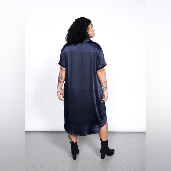 Wildfang The Empower Satin Shirt Dress - Picture 3 of 3